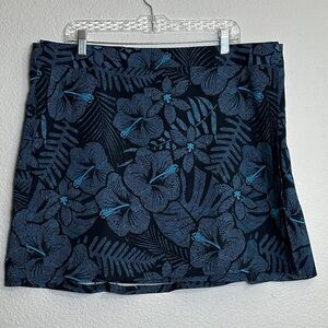 RipSkirt NEW Hawaii Wrap Skirt Maui Moonlight Blue Floral Womens XXL Resortwear